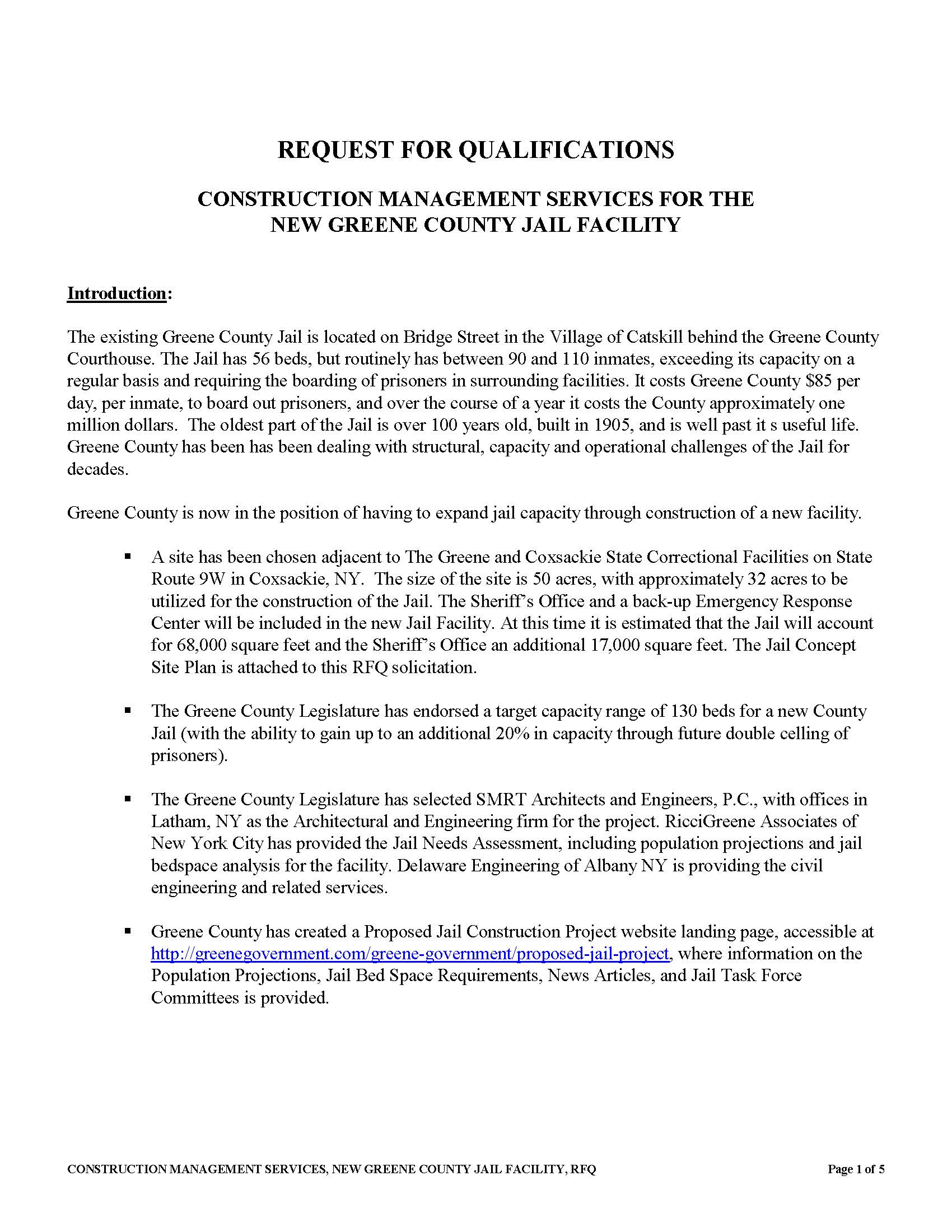 Jail Construction Management Services RFQ_Page_1