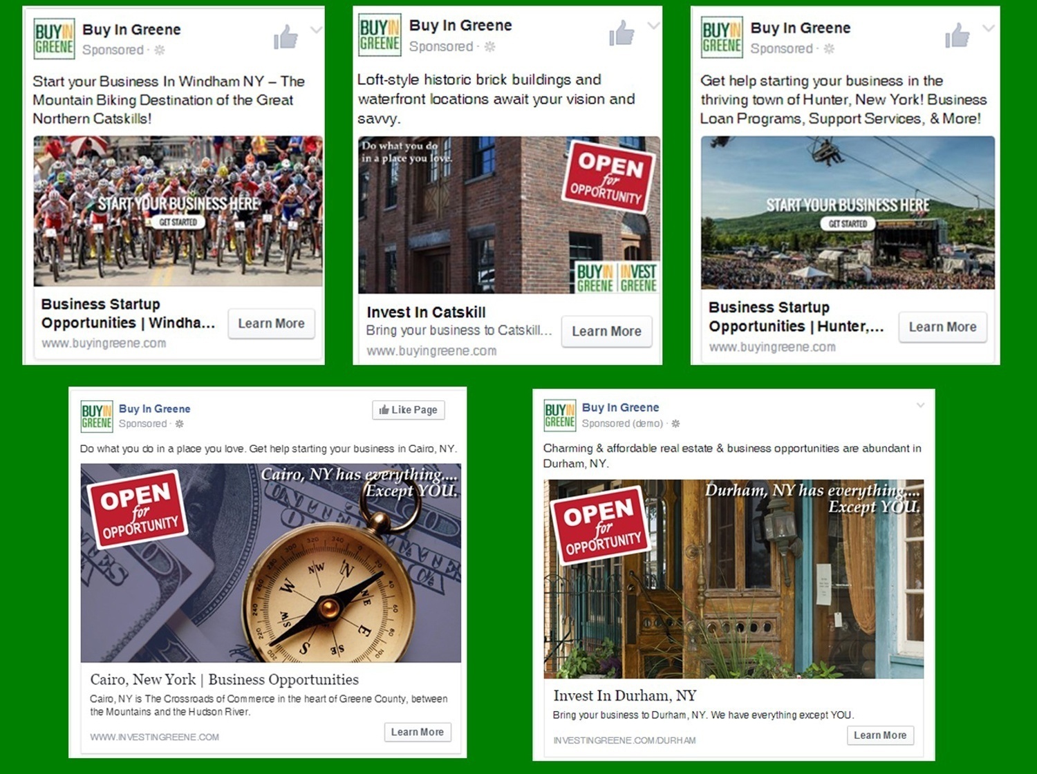 Invest In Greene Social Media Advertisitng