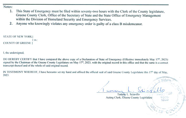 Anyone who knowingly violates any emergency order is guilty of a class B misdemeanor