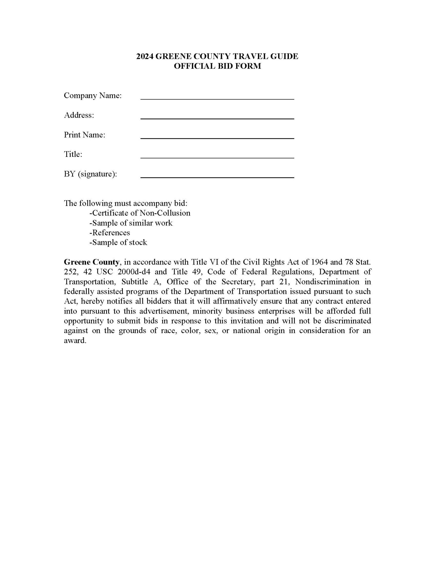 2024 Travel Guide Notice to Bidders Website Page 5 2024 Travel Guide Notice to Bidders Website Page 5