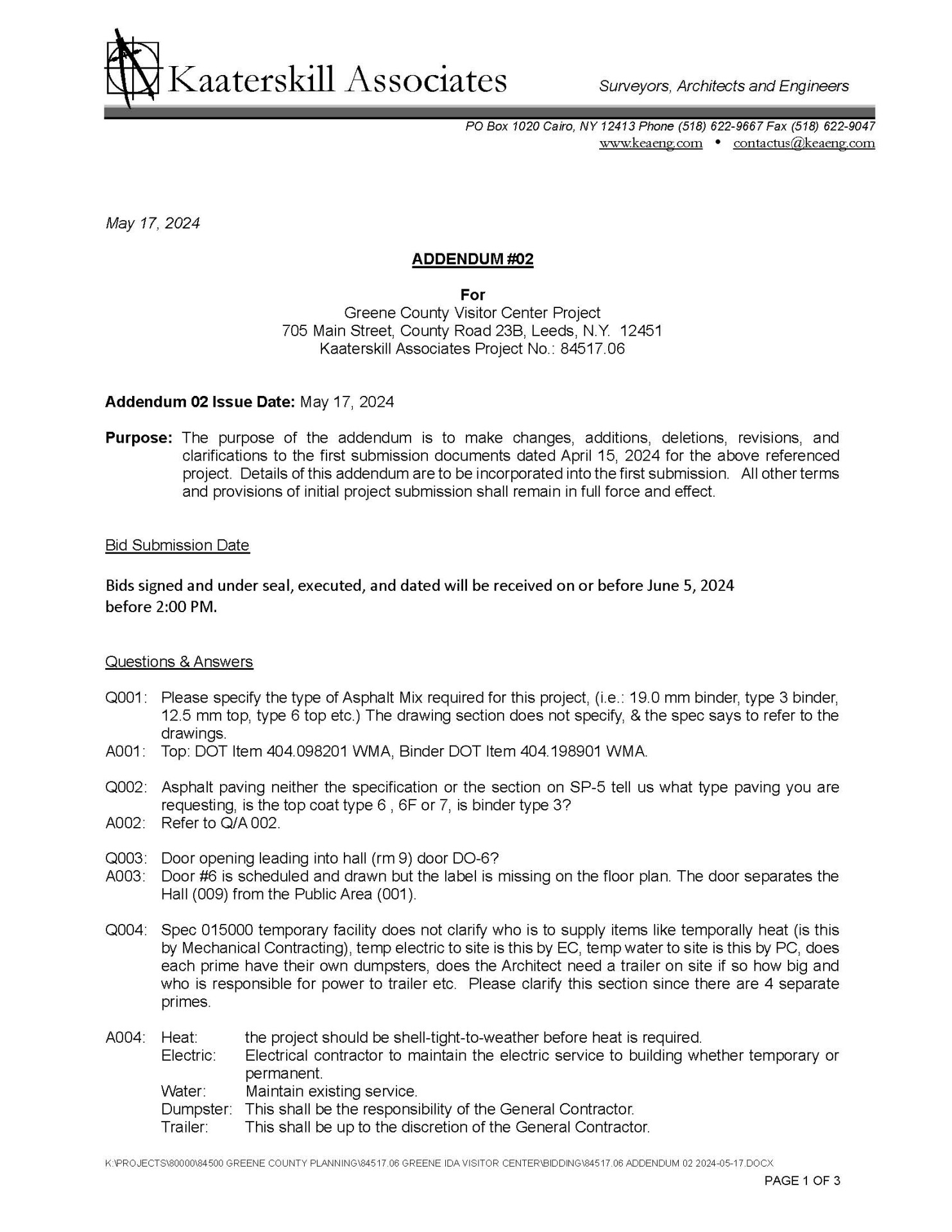 Addendum 2 5.17.2024 Page 1