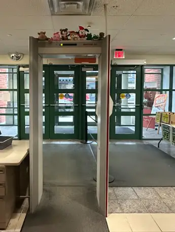 After passing metal detectors