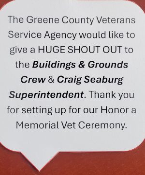 Buildings & Grounds Crew & Craig Seaburg, Superintendent