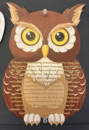 Buildings & Grounds, Sheriff's Office, Tom Hoyt, Information Technology, HR Team, Board of Elections, Economic Development & Planning, and the County Administrator's Office