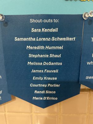 Sara Kendall, Samantha Lorenz-Schweikert, Meredith Hummel, Stephanie Shaul, Melissa Dos Santos, James Fauvell, Emily Krause, Courtney Porlier, Randi Sisco, Maria D'Errico